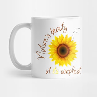 Simple Beauty - Bee on a Sunflower Mug